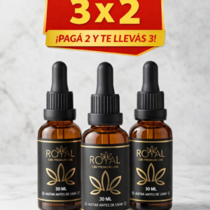 ACEITE SUBLINGUAL ROYAL CBD 30ML (Pack Ahorro 3 x 2)