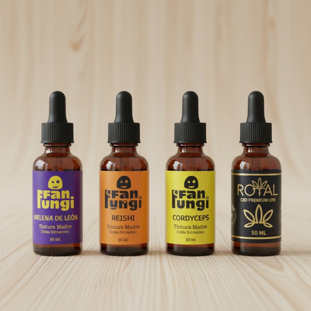 COMBO COMPLETO - CBD 30 ml + Cordyceps + Melena + Reishi